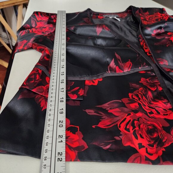 Alex Evenings Womens Black & Red Floral Jacket & Camisole 2-Piece Set Size 1X - Picture 11 of 16